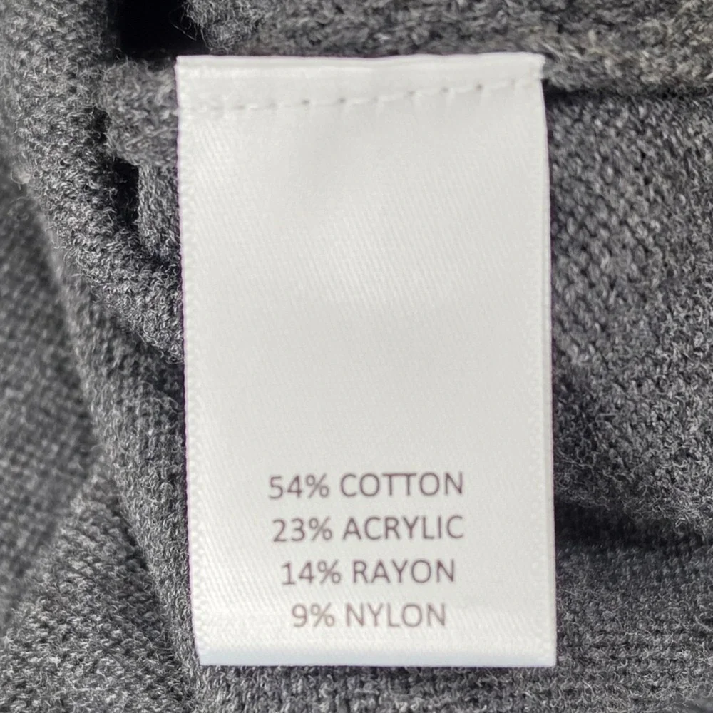 Roundtree & Yorke Quarter Zip Sweater Vest 4XT Gray Mens Tall Mock Neck NWT